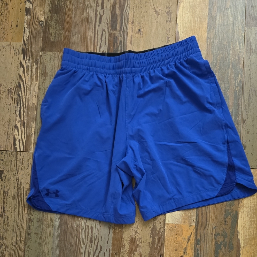 Under Armour Men’s 8.5” Linerless Running Shorts Blue Size Large‎